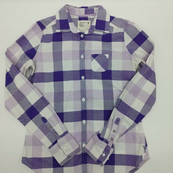 American Eagle Outfitters Tops - WOMENS AMERICAN EAGLE OUTFITTERS  PLAID #274